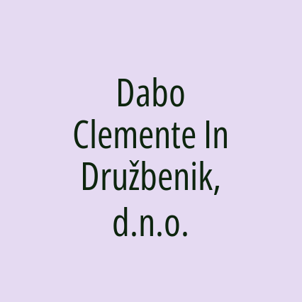 Dabo Clemente In Družbenik, d.n.o.