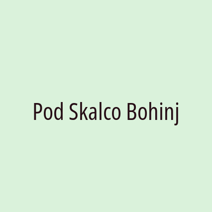 Pod Skalco Bohinj - Logotip