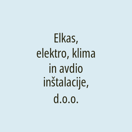 Elkas, elektro, klima in avdio inštalacije, d.o.o. - Logotip