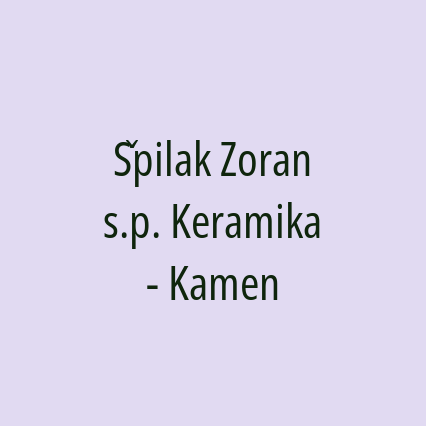 Špilak Zoran s.p. Keramika - Kamen - Logotip