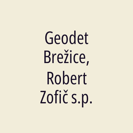 Geodet Brežice, Robert Zofič s.p.