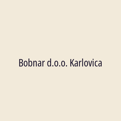 Bobnar d.o.o. Karlovica