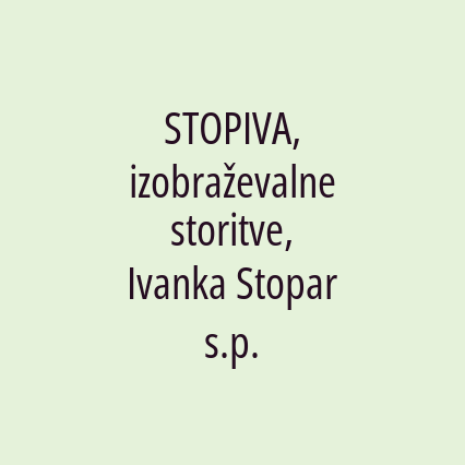 STOPIVA, izobraževalne storitve, Ivanka Stopar s.p. - Logotip