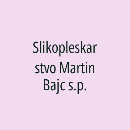 Slikopleskarstvo Martin Bajc s.p. - Logotip