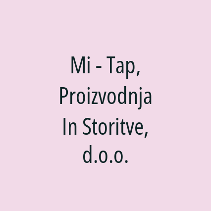 Mi - Tap, Proizvodnja In Storitve, d.o.o. - Logotip