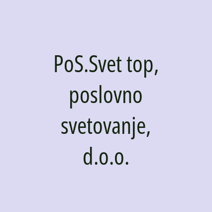 PoS.Svet top, poslovno svetovanje, d.o.o.