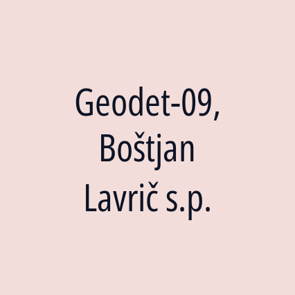 Geodet-09, Boštjan Lavrič s.p.