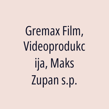 Gremax Film, Videoprodukcija, Maks Zupan s.p. - Logotip