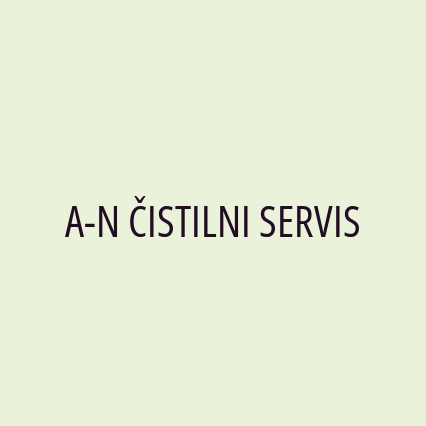 A-N ČISTILNI SERVIS