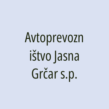 Avtoprevozništvo Jasna Grčar s.p.