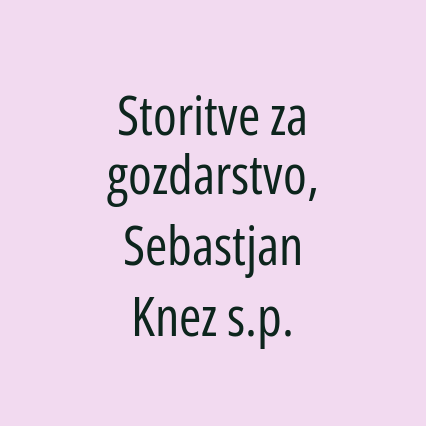 Storitve za gozdarstvo, Sebastjan Knez s.p. - Logotip