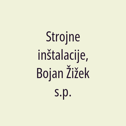 Strojne inštalacije, Bojan Žižek s.p. - Logotip