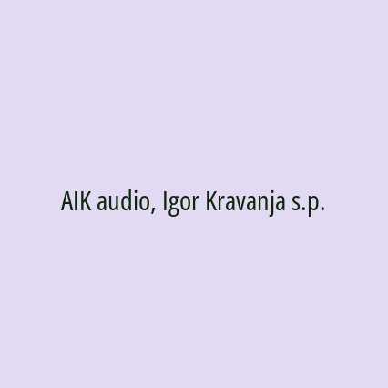 AIK audio, Igor Kravanja s.p. - Logotip