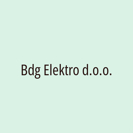 Bdg Elektro d.o.o.