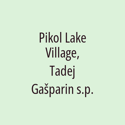 ​Pikol Lake Village, Tadej Gašparin s.p. - Logotip