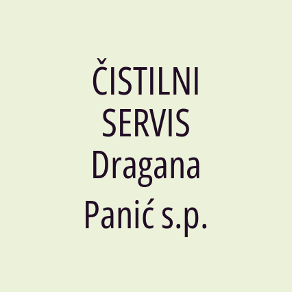 ČISTILNI SERVIS Dragana Panić s.p.