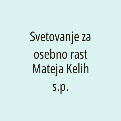 Svetovanje za osebno rast Mateja Kelih s.p.