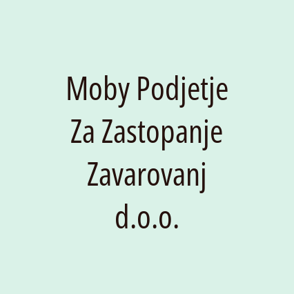 Moby Podjetje Za Zastopanje Zavarovanj d.o.o. - Logotip