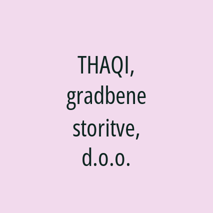 THAQI, gradbene storitve, d.o.o. - Logotip