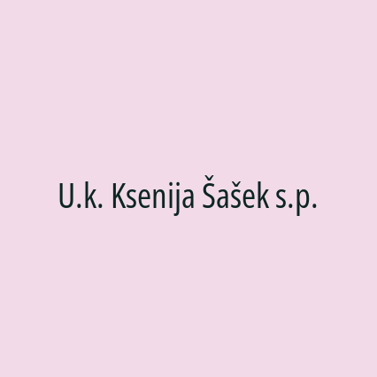 U.k. Ksenija Šašek s.p. - Logotip