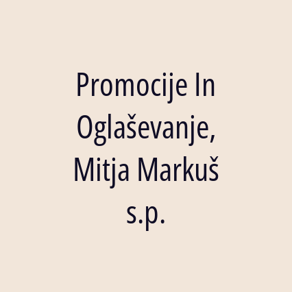 Promocije In Oglaševanje, Mitja Markuš s.p. - Logotip