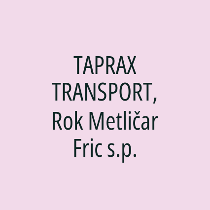 TAPRAX TRANSPORT, Rok Metličar Fric s.p. - Logotip