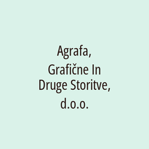 Agrafa, Grafične In Druge Storitve, d.o.o. - Logotip