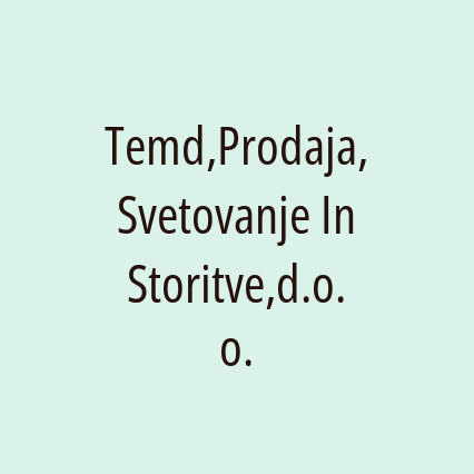 Temd,Prodaja,Svetovanje In Storitve,d.o.o. - Logotip