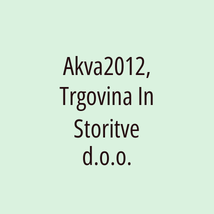 Akva2012, Trgovina In Storitve d.o.o. - Logotip