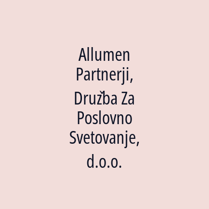 Allumen Partnerji, Družba Za Poslovno Svetovanje, d.o.o. - Logotip