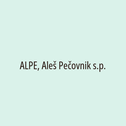 ALPE, Aleš Pečovnik s.p. - Logotip