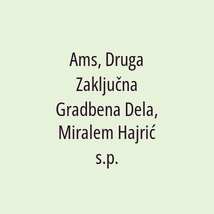 Ams, Druga Zaključna Gradbena Dela, Miralem Hajrić s.p. - Logotip