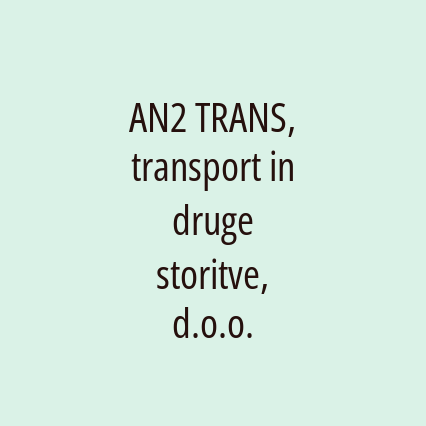 AN2 TRANS, transport in druge storitve, d.o.o. - Logotip