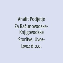 Analit Podjetje Za Računovodske-Knjigovodske Storitve, Uvoz-Izvoz d.o.o. - Logotip