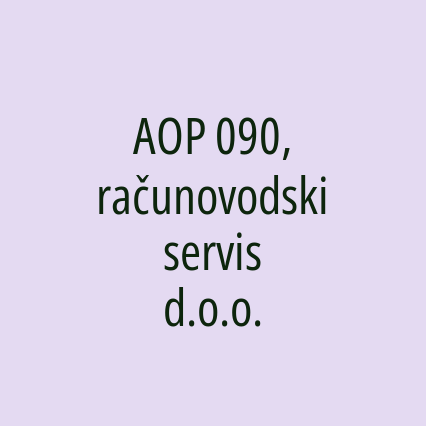 AOP 090, računovodski servis d.o.o. - Logotip