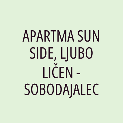 APARTMA SUN SIDE, LJUBO LIČEN - SOBODAJALEC - Logotip