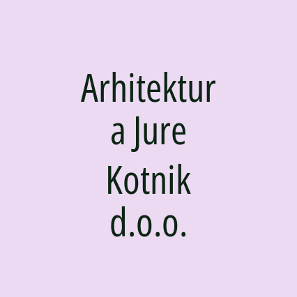 Arhitektura Jure Kotnik d.o.o. - Logotip