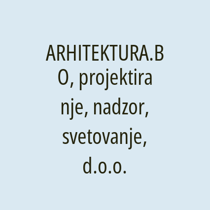 ARHITEKTURA.BO, projektiranje, nadzor, svetovanje, d.o.o. - Logotip