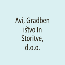 Avi, Gradbeništvo In Storitve, d.o.o. - Logotip