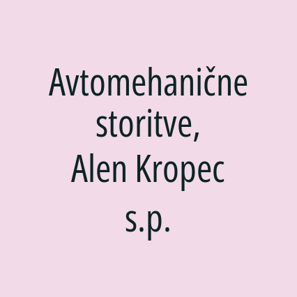 Avtomehanične storitve, Alen Kropec s.p. - Logotip