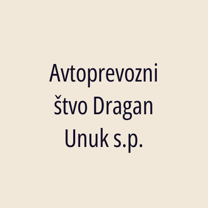 Avtoprevozništvo Dragan Unuk s.p. - Logotip