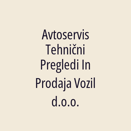 Avtoservis Tehnični Pregledi In Prodaja Vozil d.o.o. - Logotip