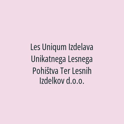 Les Uniqum Izdelava Unikatnega Lesnega Pohištva Ter Lesnih Izdelkov d.o.o. - Logotip