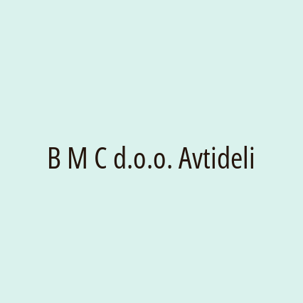 B M C d.o.o. Avtideli - Logotip