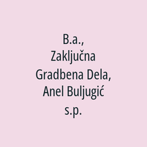 B.a., Zaključna Gradbena Dela, Anel Buljugić s.p. - Logotip