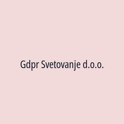 Gdpr Svetovanje d.o.o.