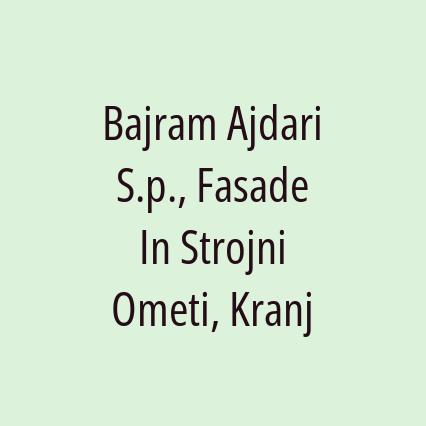 Bajram Ajdari S.p., Fasade In Strojni Ometi, Kranj - Logotip