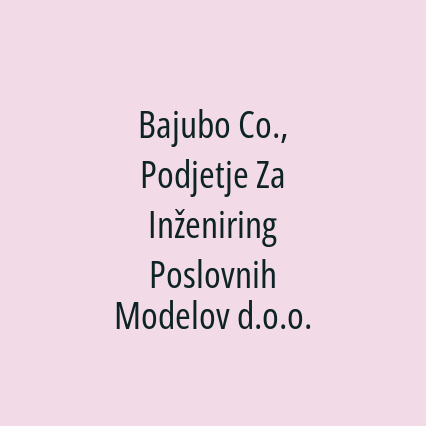 Bajubo Co., Podjetje Za Inženiring Poslovnih Modelov d.o.o. - Logotip