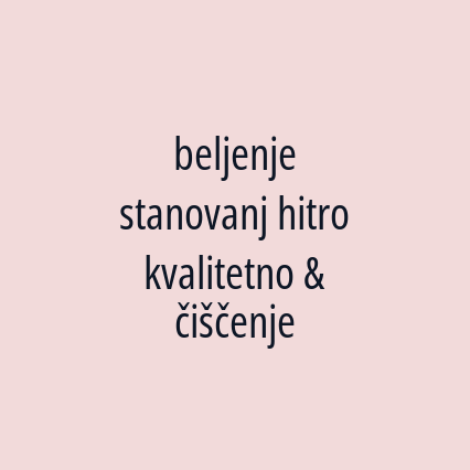 beljenje stanovanj hitro kvalitetno & čiščenje     - Logotip