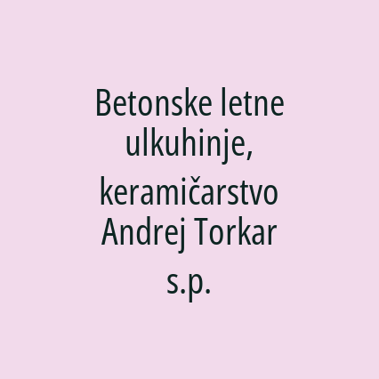 Betonske letne ulkuhinje, keramičarstvo Andrej Torkar s.p. - Logotip